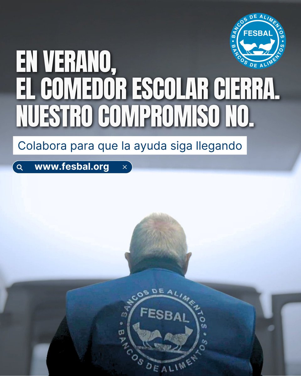 BancoAlimentoGr's tweet photo. En verano, los comedores escolares cierran. Nuestro
compromiso no🍽️🐤
Los Bancos de Alimentos siguen trabajando cada día del verano
para que las personas vulnerables tengan acceso a una
alimentación.
Colabora en ➡️https://t.co/4iqRofmqVA
#BancosdeAlimentos #AlimentaciónDign https://t.co/G87m13aUZw