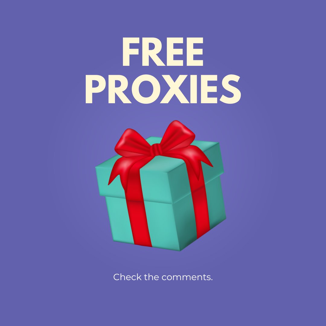 alphahub101's tweet photo. Free Proxies. Check the comments!
#proxy #followme https://t.co/PaA90L6y5a