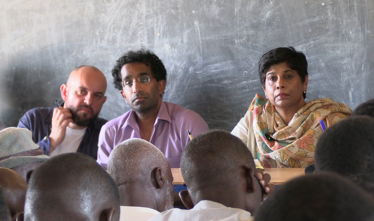 IntlCrimCourt's tweet photo. In camps in #Farchana and #GozBeida, Deputy Prosecutor Khan spoke w/ victims on how #ICC cases are built on the accounts of Darfuris.
Evidence collected reflects the scale of allegations of crimes, the persecution of the Darfuri people & the extensive sexual violence inflicted. https://t.co/93WwXsUl1H