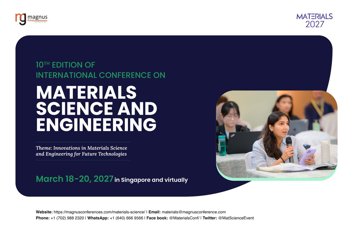 MatScienceEvent tweet picture