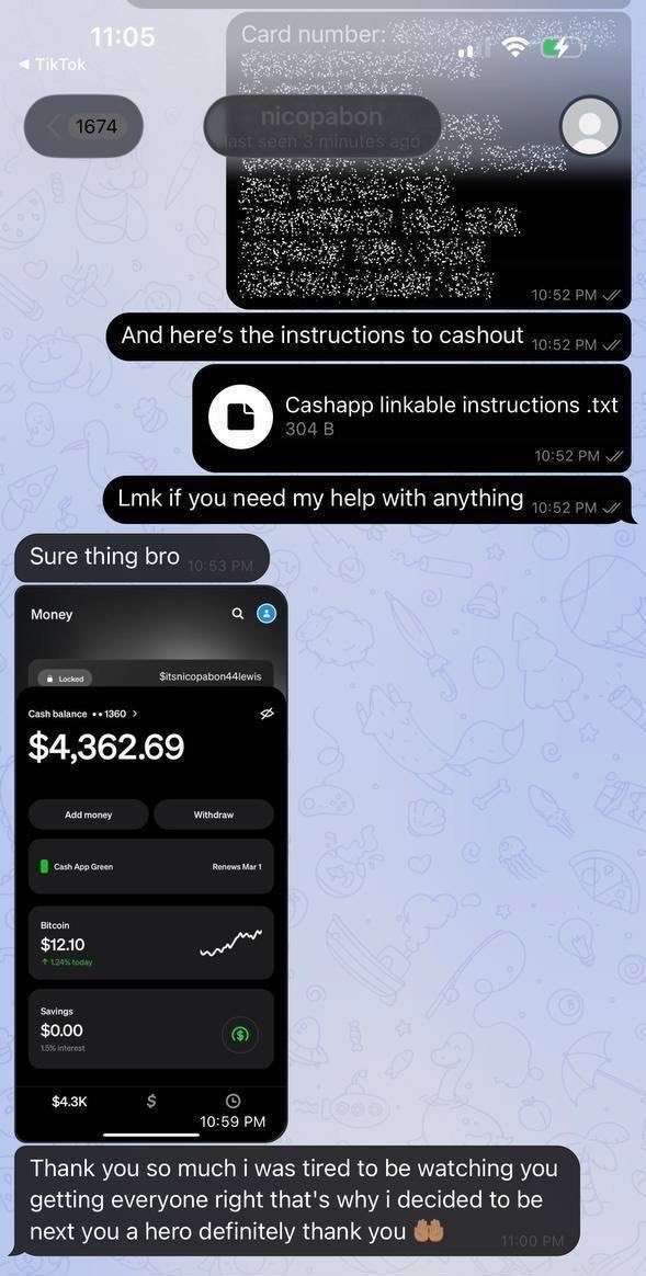 linkinbioiu's tweet photo. Proof that we here to get that bag ๐ #investmentdaddy #comeup #onthegrind https://t.co/hrhLg1VZGm