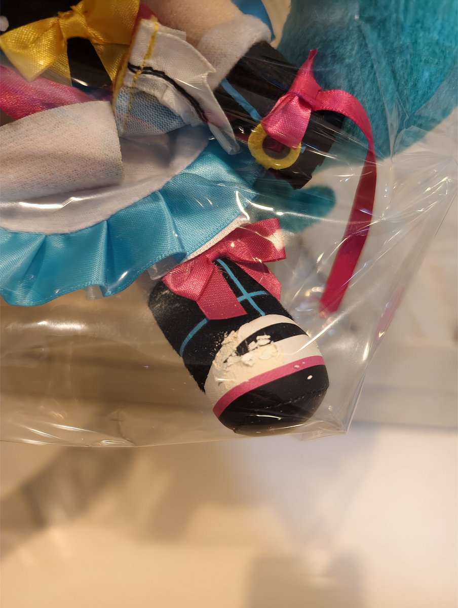 FIyatida's tweet photo. Hatsune Miku Magical Mirai 2018 Plush
**ตำหนิ เท้าลอก จากการเสียดสีกับถุง**ขอคนรับได้
🍀 800.- รวมส่ง 🍀
สนใจสอบถามเพิ่มเติมได้ค่ะ
#ตลาดนัดVocaloid #ตลาดนัดมิกุ #ตลาดนัดmiku #ตลาดนัดมิคุ https://t.co/3A3dp6Qgvk