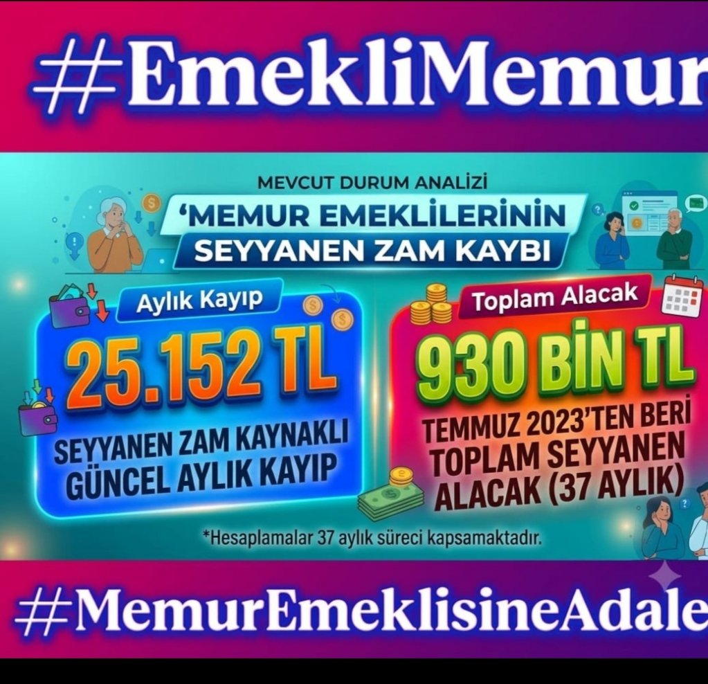 Birbelgin's tweet photo. @AKPartiTBMMGrup 
@TbmmChp
@TBMM_MHP  
Ayıp yahu!.
Vallahi ayıp!.
Hangi medenî ülkede memur emeklisinin memuruyla aynı artışı alma aslî Ve YASAL hakkı khk eki oyunuyla gasp ediliyor!?
#EmekliMemur a yapılan bu alenî hukuksuzluk, iktidarı da muhalefeti de hiç mi utandırmıyor ?! https://t.co/mUD4YgVtkD
