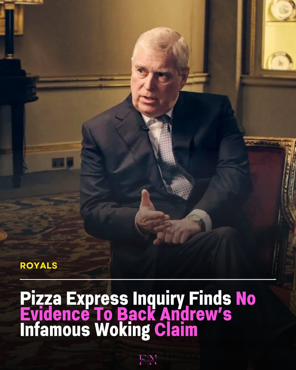 feminegra's tweet photo. Pizza Express found no evidence for or against Prince Andrew's Woking alibi. No customer or staff sightings surfaced. The claim remains unconfirmed after an internal inquiry. https://t.co/W44SLEeIm0