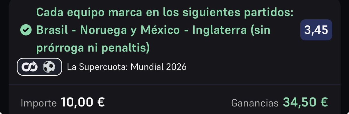 NovaBets__'s tweet photo. ☀️ ¡Qué buen despertar!
Empezamos el día con +8,2u gracias a las dos supercuotas que entraron sin sufrir. 🔥📈

Seguimos en una muy buena dinámica y vamos a por más verdes durante el día. 🍀

Si todavía no estás dentro, entra al grupo para no perderte ningún pick. 💚 https://t.co/IqPg1Z51N7