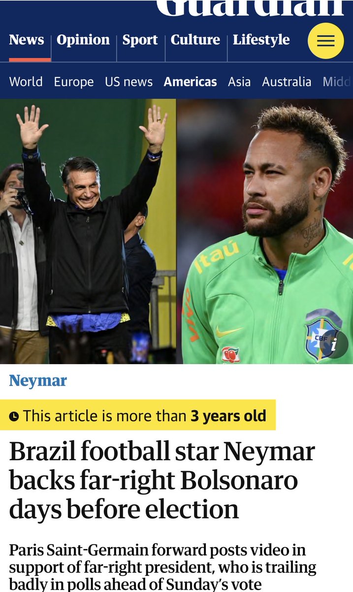 PalMediaOrg's tweet photo. Shed not a tear for fascist footballer Neymar who stands with Israel. Karma. https://t.co/NqR09iuaOz