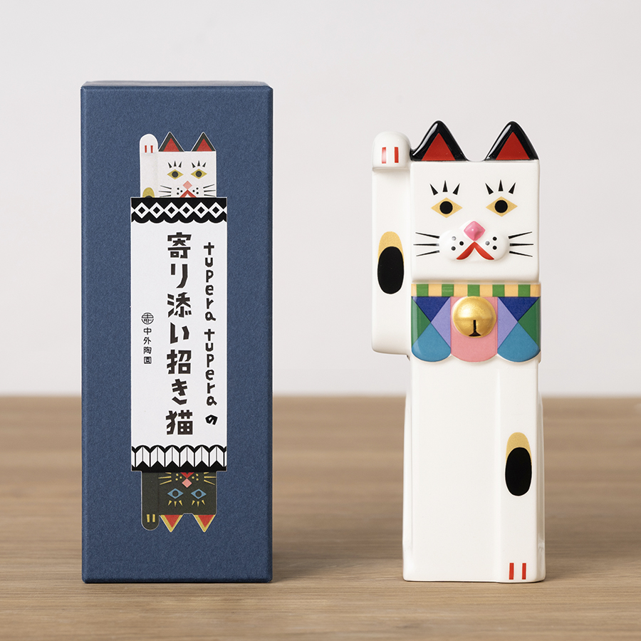 中外陶園のコラボから生まれたtupera tupera 寄り添い招き猫が7/7(火