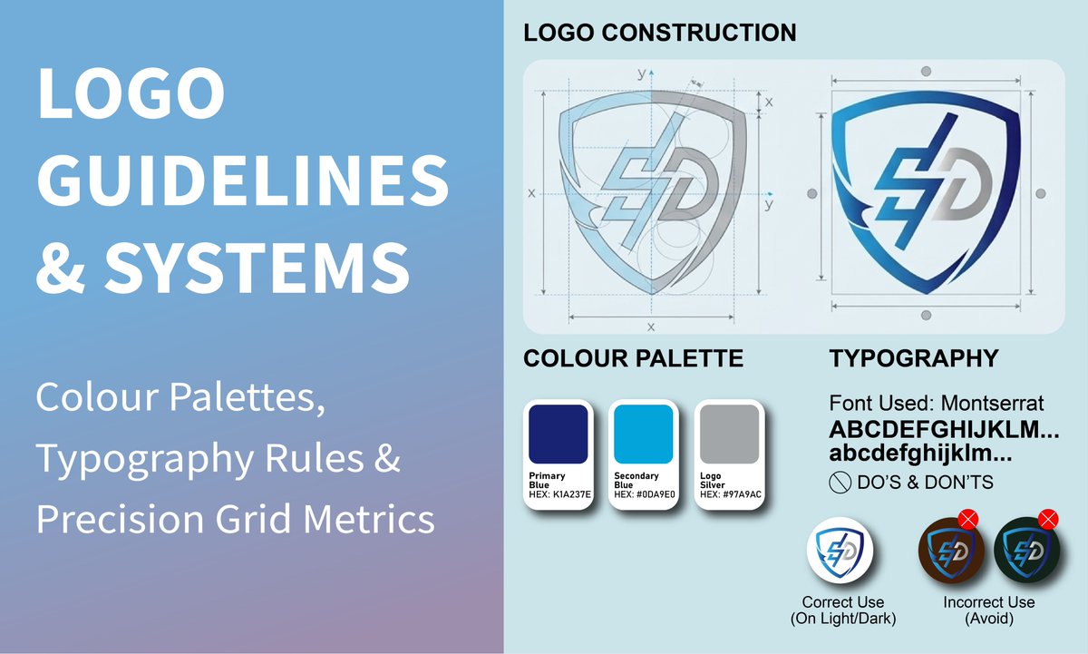 dipta957dm's tweet photo. Transform your business into a recognizable brand! Custom Logo Guidelines, Typography Rules, and Precision Grid Metrics everything your brand needs to stay professional and consistent. 
Order my Brand Identity gig on Fiverr: https://t.co/zE5WYO8mtZ

#BrandIdentity #LogoDesign https://t.co/S1YP0gcAq5