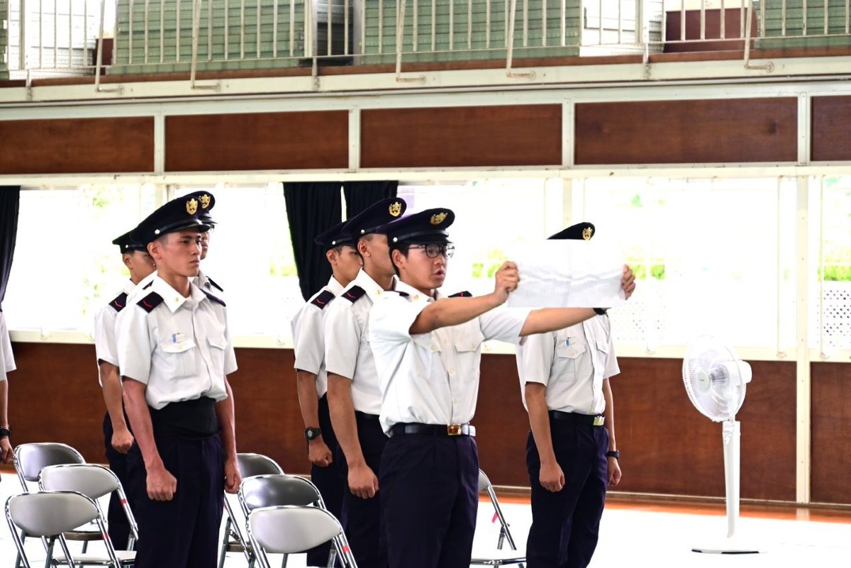 Camp_Sendai's tweet photo. 「新隊員後期教育入隊式」

#第８施設大隊 で実施する新隊員後期教育の入隊式を行いました。
立派な施設科隊員を目指し、これから約３ヶ月間の教育を頑張って行きます！✊

#陸上自衛隊 #川内駐屯地 #新隊員 #後期教育 https://t.co/gZDGC7aR91
