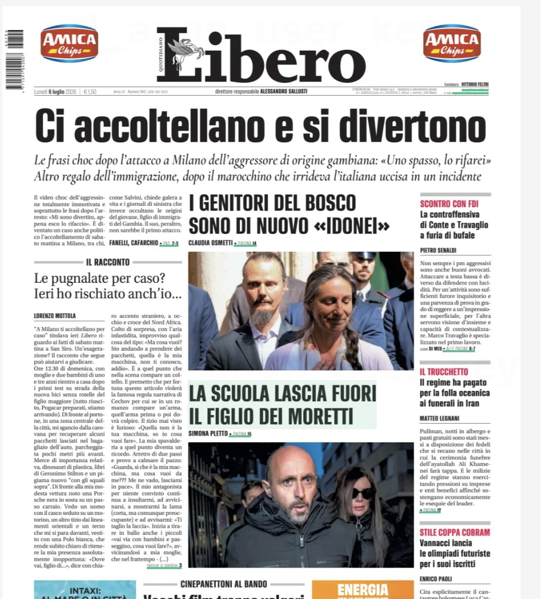 AntonioSocci1's tweet photo. Leggete l'editoriale di Lorenzo Mottola. E' quello che può capitare a tutti noi ogni giorno. Mentre il #Papa va a Lampedusa a sponsorizzare l'immigrazione di massa e a colpevolizzare noi come non accoglienti. Lui intanto se ne sta nella villa di Castelgandolfo dietro alte mura... https://t.co/NyI01FzFsU