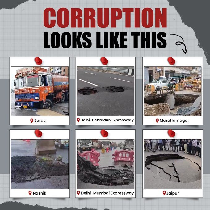 RubySharma_INC's tweet photo. The roads reveal the truth every rainy season — where did the taxpayers' money go?
This is a complete lack of accountability. https://t.co/M8QR5qeGEd