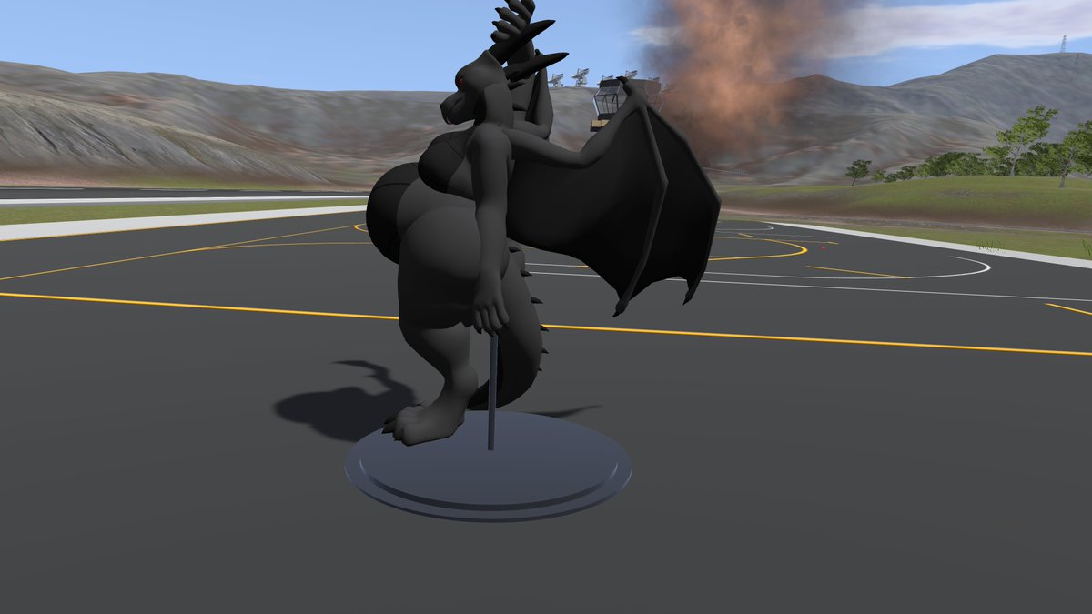 DdraigDerg's tweet photo. We interrupted your regularly scheduled blueberry posts with this breaking news. Fat dragon caught pole dancing in front of a burning helicopter! https://t.co/2yOcKP0uwP