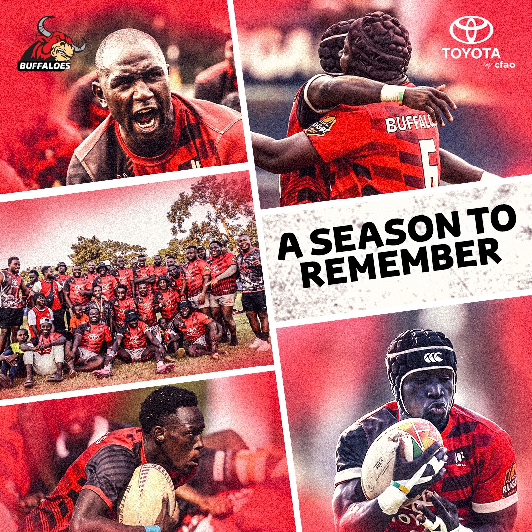 Toyota_UG's tweet photo. This season gave us plenty to be proud of, as the Toyota Buffaloes fought their way back to a Premiership Final after 13 years. 

To the players, coaches, and everyone behind the team: We are incredibly proud of you!

Horns up! 🐃❤️

#ToyotaBuffaloes #FearTheBuffalo https://t.co/g35ZhOItMN