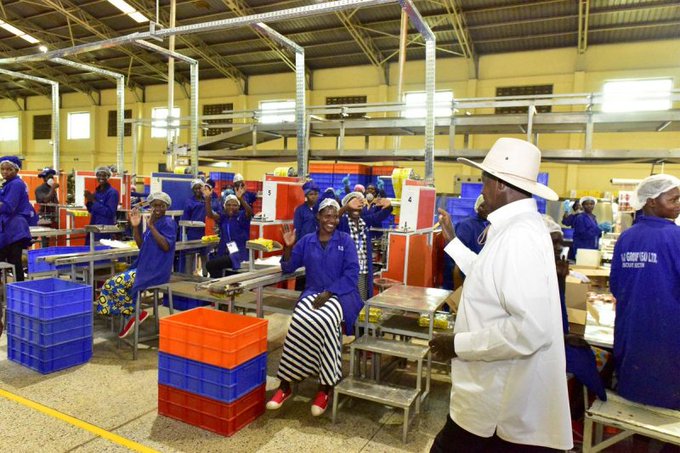 The_GTrek's tweet photo. President Yoweri Museveni has promoted industrialisation through initiatives supporting manufacturing, investment and value addition, creating jobs for Ugandans. #WhyUgDecidedM7 https://t.co/kkzXzYdqhQ