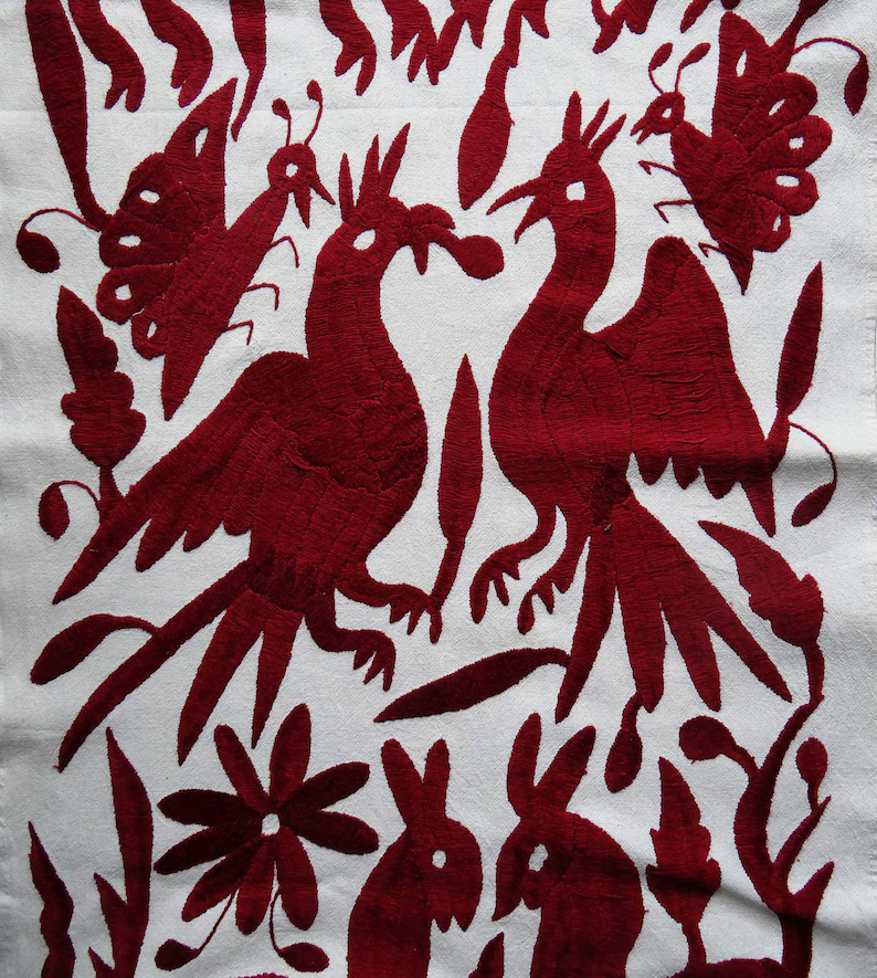 elementsdeco's tweet photo. Vibrant Authentic Otomi Hand-Embroidered Table Runner! Traditional Tenango de Hidalgo Mexican folk art in rich red embroidery. 70x18" Perfect statement piece for your table https://t.co/zDwb4agGTz
#Otomi #MexicanFolkArt #HandEmbroidered #Tenango #TableRunner #MexicanArt https://t.co/cUohq7I9vQ