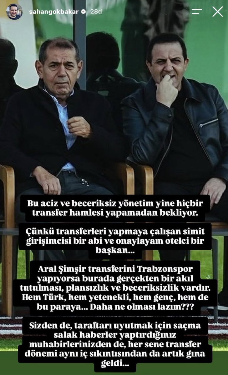 MarcaGala1905's tweet photo. Şahan Gökbakar Galatasaraylılık dönemini tekrar açmış. https://t.co/wDFBrBE8Ap