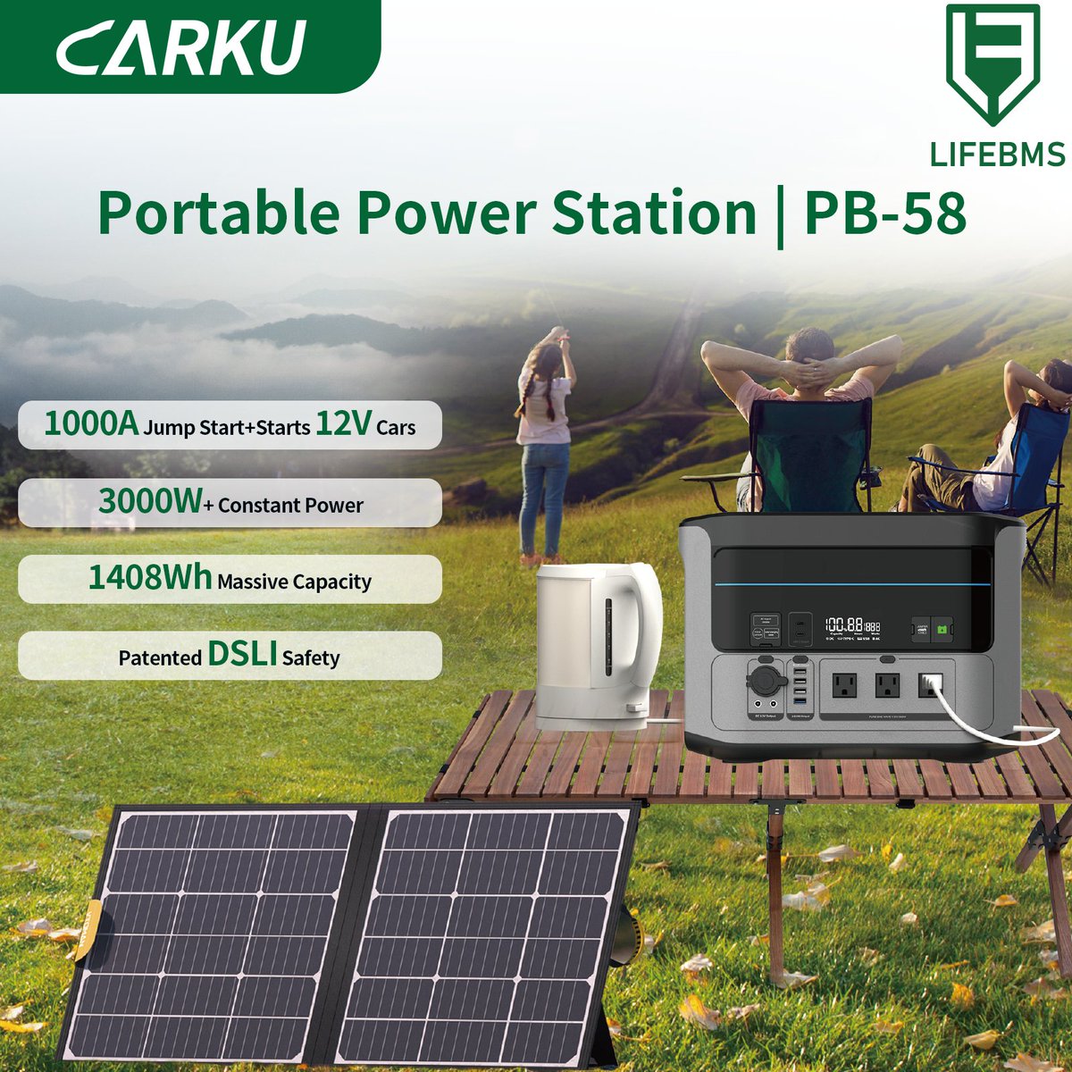 CarkuJumpstart's tweet photo. Power station? Car jump starter? Why choose when you can have BOTH? 🔋🚗

Meet the CARKU Portable Power Station — your ultimate off-grid beast. Gear up for your next adventure with total peace of mind. ✨

#CARKU #PowerStation #JumpStarter #CampingGear  #TravelEssentials https://t.co/OHkYYB0Moz