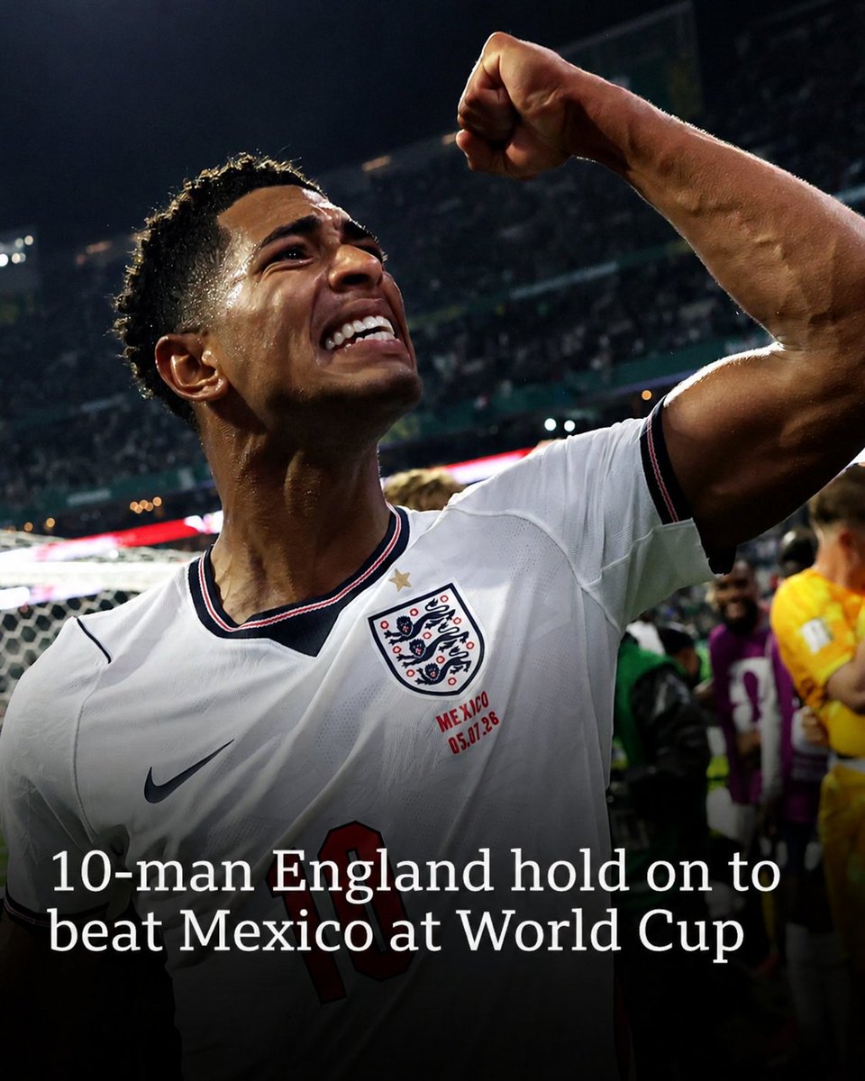 winningbarak's tweet photo. 📺 World cup 👏
England 🏴󠁧󠁢󠁥󠁮󠁧󠁿 have secured a dramatic 3-2 victory over tournament co-hosts Mexico 🇲🇽 to reach the quarter-finals of the World Cup. 
#worldcup #footballtips https://t.co/PFWNGQQgdv