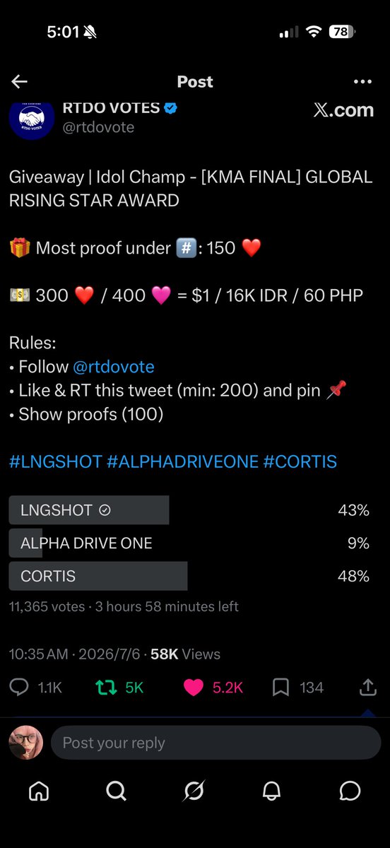 louvstone's tweet photo. @rtdovote #LNGSHOT https://t.co/RZOPzB6OBS
