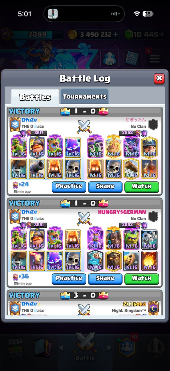 dfuzecr_'s tweet photo. Top 17 Finish in Clash Royale ! Beyond Thrilled  🙌 https://t.co/d4OCOXdJNS