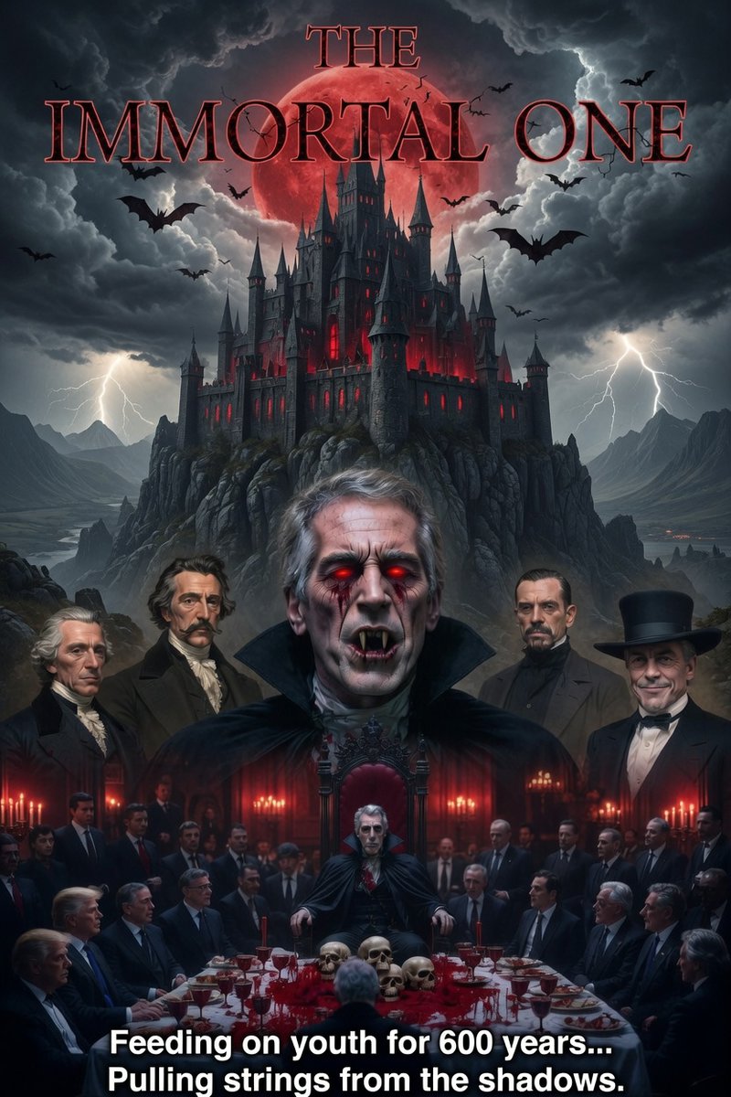XJusticeWarrior's tweet photo. EPSTEIN IS A VAMPIRE, HE'LL NEVER GO AWAY, BUT ALL THAT HAVE ASSOCIATED WITH HIM, AND EPSTEIN HIMSELF... WILL BURN IN HELL! https://t.co/BHqLKxmcAS
