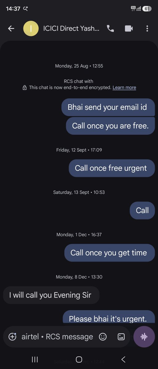 jitendrarvs's tweet photo. @ICICI_Direct @ICICIDirectcare This is response from yaswant+917208894909 @ICICI_Direct manager @ICICIDirectcare he said he will not respond the call as he is MD of icici direct https://t.co/4tzqtt7IWv