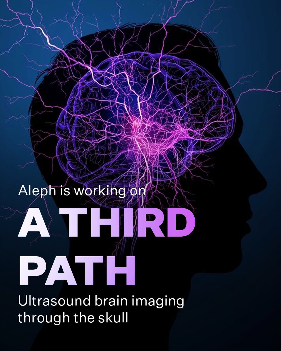 DubaiFuture's tweet photo. Mind interfaces have a hardware problem.

Aleph is exploring ultrasound imaging that maps blood flow through the living brain, using the connection between neural activity and vascular movement without bulky machines. 

When neurons fire, blood follows.

That could open a new path towards understanding the brain, and predicting diseases long before they happen. 

#DubaiFuture