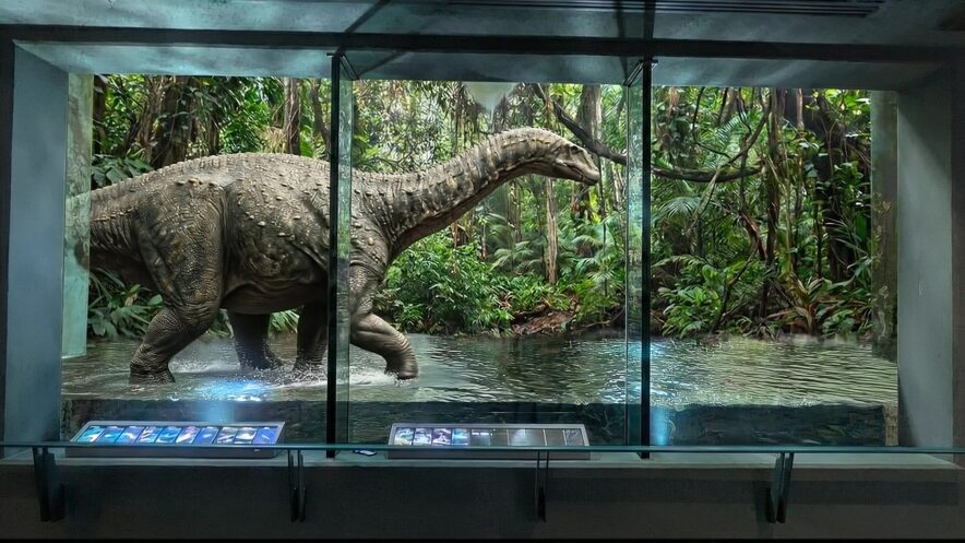 sakanato_'s tweet photo. 地元で発見！鳥羽水族館が＜鳥羽竜＞実物化石を公開へ　
企画展「ジュラシックアクアリウム」開催【三重県鳥羽市】
▶︎https://t.co/dttBXxJY07

「もしも現代まで恐竜が生き残り、鳥羽水族館で飼育されていたら」という架空のデジタル映像がおもしろそう👀 https://t.co/6ewQbXESw9