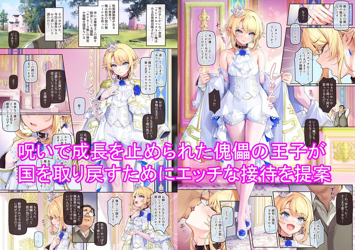 新生フロンティア(新生lolisyota)

『異世界オトコノコ王子従順隷奴〜呪いで成長が止まった王子を弄びメス堕ちさせる〜』発売中!🎊

呪いで成長を止められた傀儡の王子が国を取り戻すためにエッチな接待を提案

慣れない手つきで性接待を… 