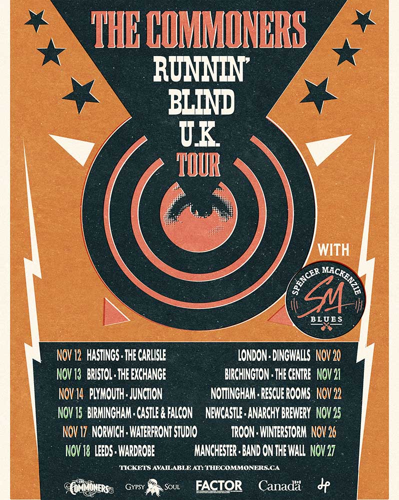 BluesMattersMag's tweet photo. The Commoners return to the UK this November for a 12-date headline tour with special guest Spencer Mackenzie.

The announcement comes alongside news of new single Runnin' Blind, released July 24.

Read more:
https://t.co/dDvy6KBF5L https://t.co/FpCYdV3uci