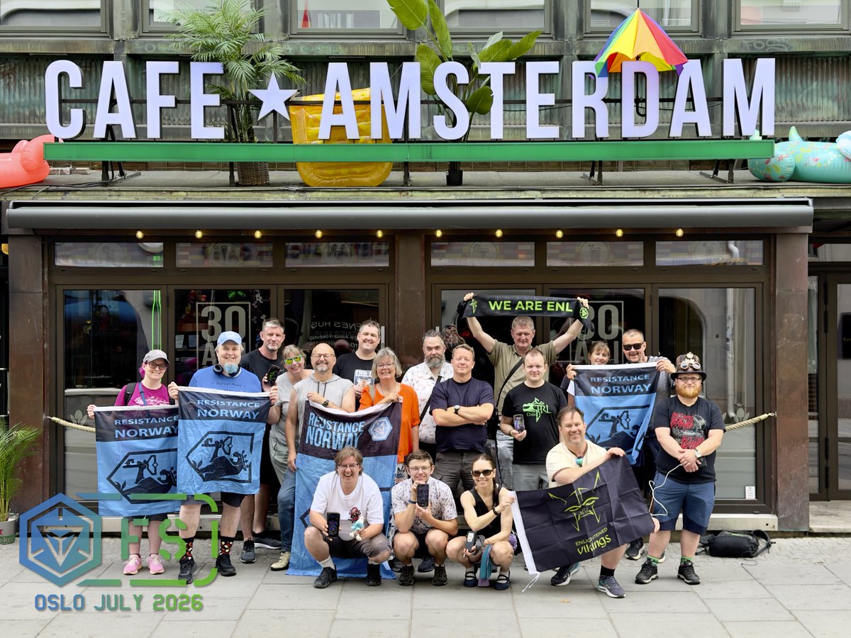 magneand's tweet photo. #IngressFS Oslo, Norway July 2026. Agents gathered once again to capture portals, complete missions, and keep the XM flowing. Thanks to everyone who joined and made it another great day of teamwork and exploration. See you next month! 💙💚 #Ingress #FirstSaturday https://t.co/yzZ6ZxWObe