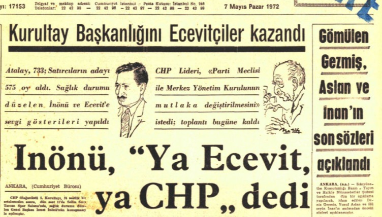 hilmihacaloglu's tweet photo. 3 haftadır CHP kurultayları yazıyorum. 
Bugün 1969 ve 1972 kurultaylarını anlatmaya çalıştım. 
Tarih bize şunu gösteriyor: CHP yüzünü halka döndüğünde kazanıyor.
https://t.co/1mKl7NRRV3 https://t.co/qsVqciRqEq