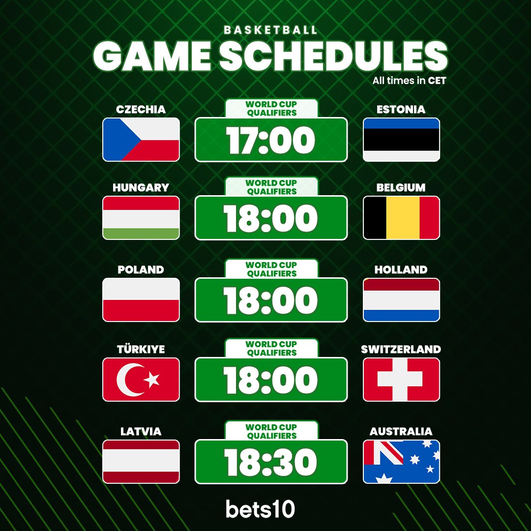 bets10global's tweet photo. 🌍 Basketball World Cup Qualifiers are heating up as national teams battle for their place on the global stage. Every possession matters, every win counts, and the excitement is bigger than ever on Bets10. https://t.co/qZhh5RAyvk