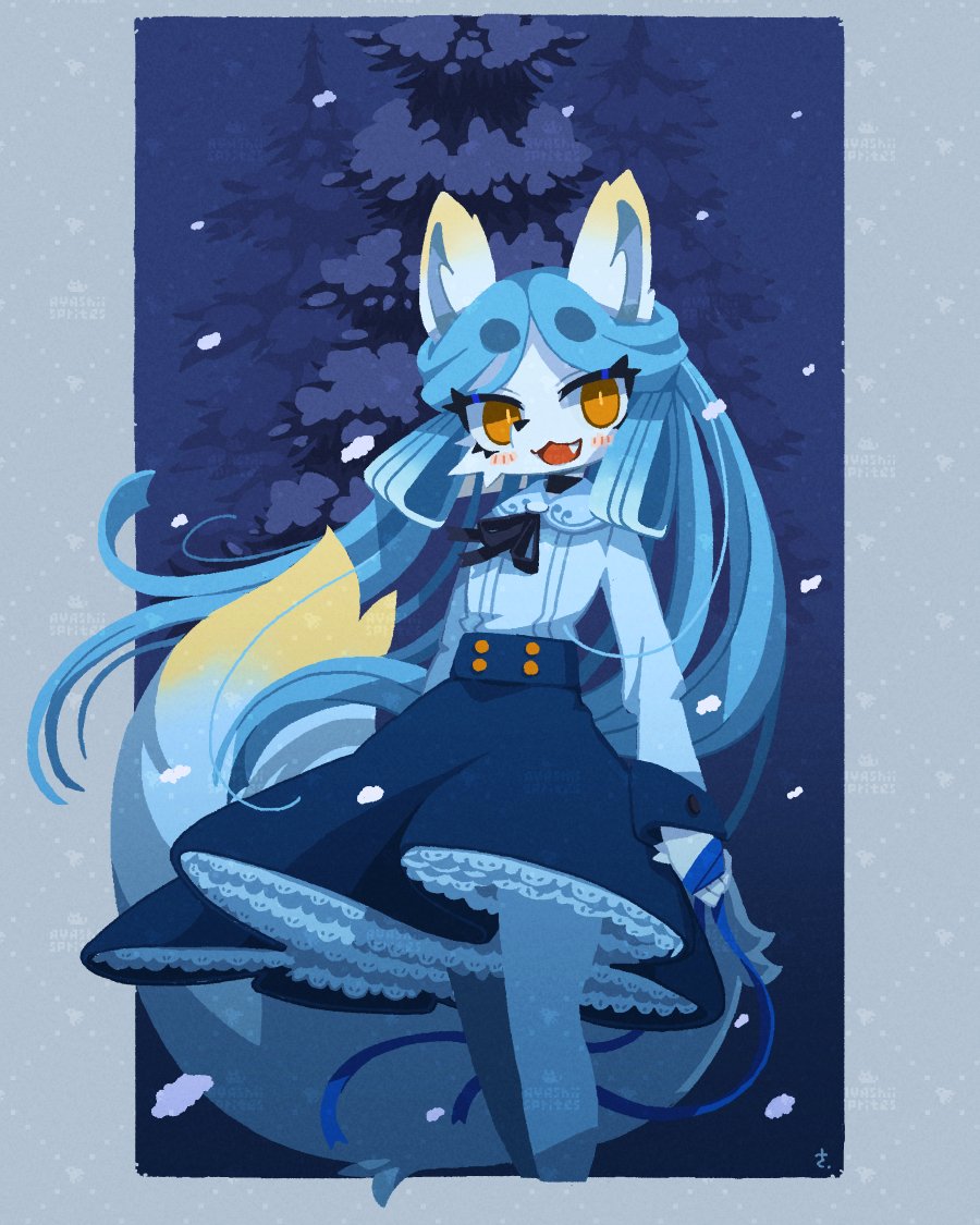 ayashii_sprites's tweet photo. Skebで描かせていただきました☃️🦊☃️ https://t.co/b5eO8BWAjg