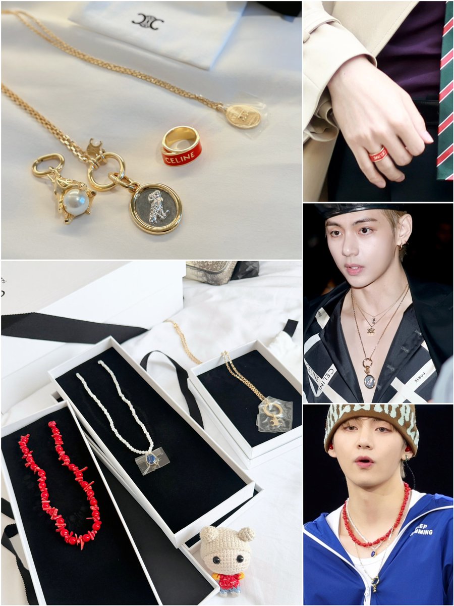 chchang75's tweet photo. I bought a lot of Celine jewelry because I wanted the same pieces as Taehyung.

#THVgirl #thvgirl
TAEHYUNG
#Celine 
#TaehyungTheBrand https://t.co/KOnl4p0f1S