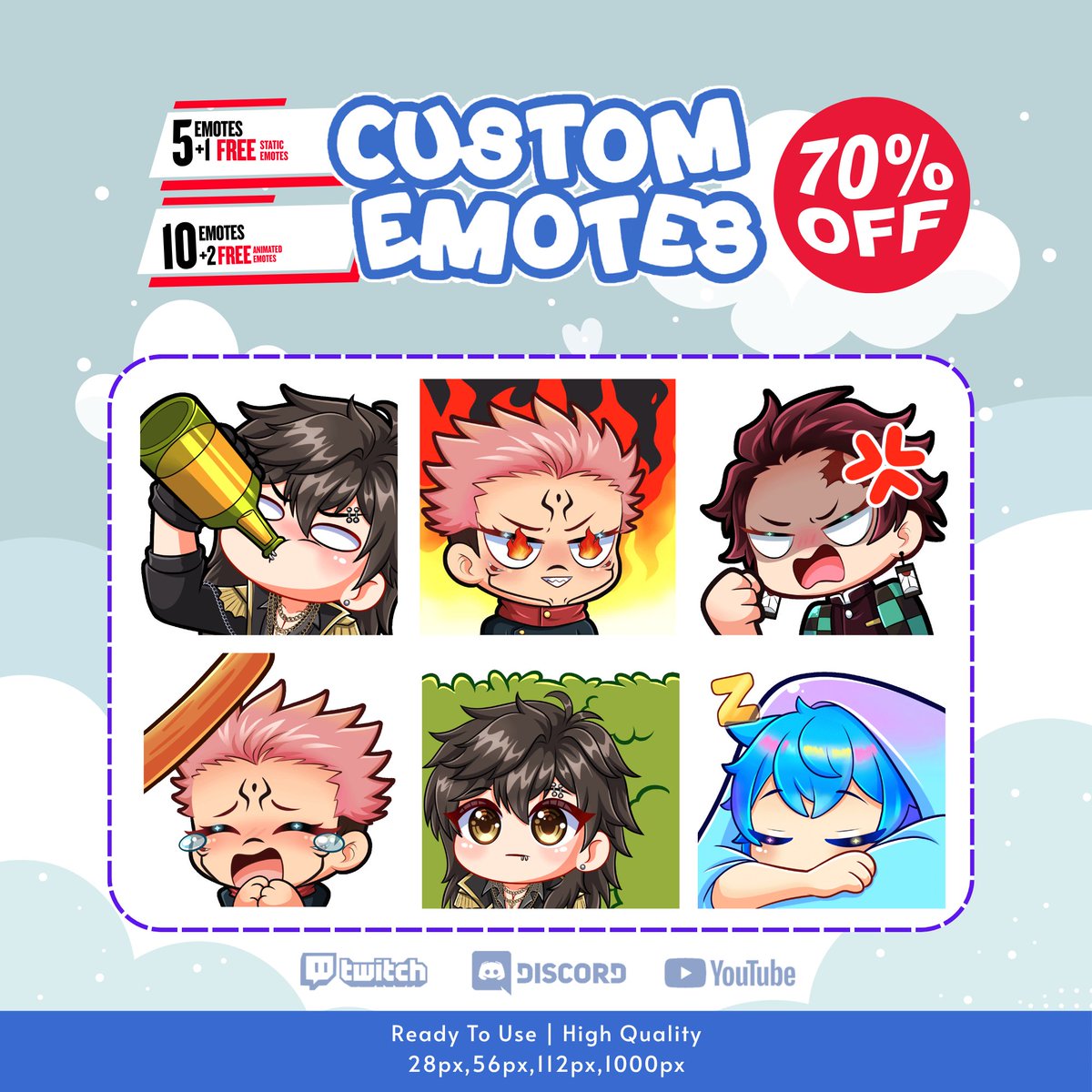 Haanachii's tweet photo. @Kichicari Heyya Kichi ^^

I can create custom emotes and sub-badges for your streaming assets ✨
If you’re interested, feel free to DM me anytime 🩷 https://t.co/3EvkDZlou7