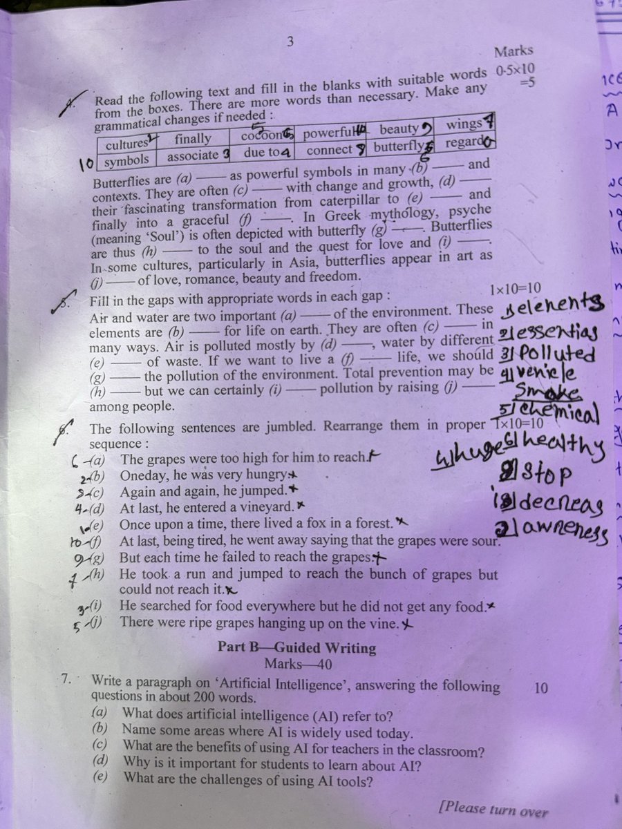 SharifulIs48026's tweet photo. HSC 2026 English 1st Paper Question Answer ✨
এইচএসসি ইংরেজি ১ম পত্রের প্রশ্নের উত্তর -

মিলিয়ে নিয়ে জানাও তোমারা কে কত পাবে ,ইনশাআল্লাহ - 

#english1stpaper #hsc2026 #hsc #english #questionandanswer https://t.co/6xm0M9Ldkm