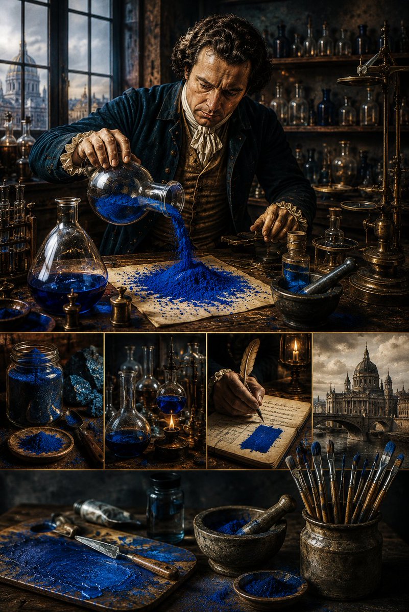 painters20728's tweet photo. 🎨 YS Painters کی طرف سے دلچسپ معلومات
🤯 کیا آپ جانتے ہیں؟
🔵 Prussian Blue
دنیا کا پہلا مشہور مصنوعی (Synthetic) نیلا رنگ تھا۔
🧪 یہ 1704 میں برلن میں غلطی سے دریافت ہوا، 
📍 Lahore | Islamabad
#YSPainters #LahorePainters #IslamabadPainters #InteriorPainting #WallPainting https://t.co/NXLwKH2OR5
