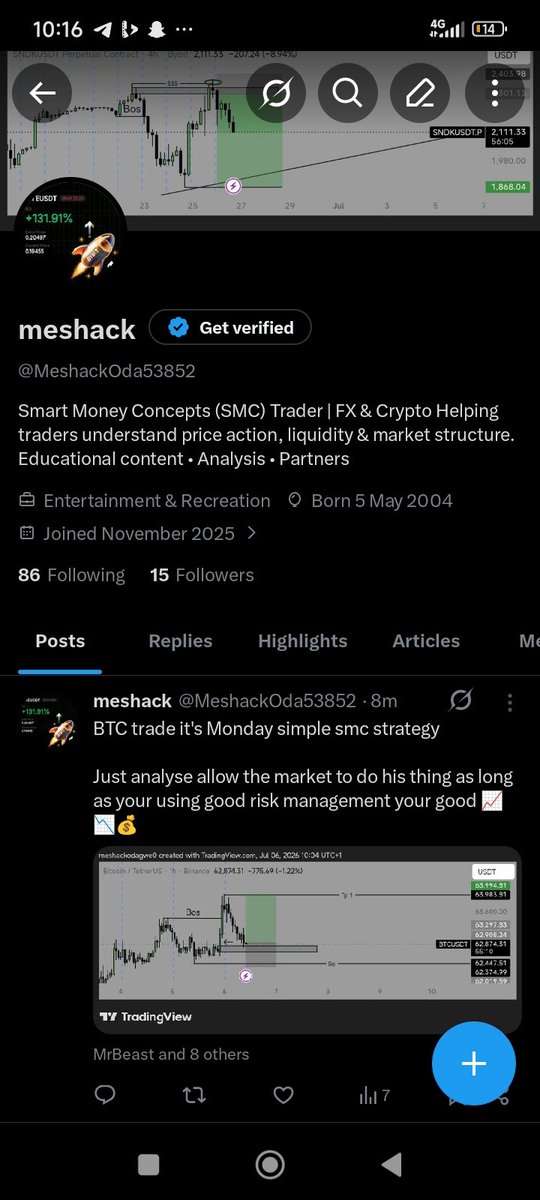 MeshackOda53852's tweet photo. Guys am following back asap let's go don't be greedy with the follow pls #GrowTogether #follow #traders repost https://t.co/Mr2jZu2wf5