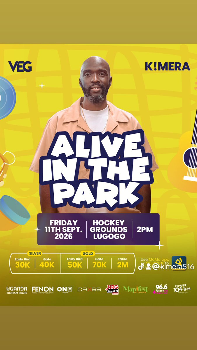 kimera516's tweet photo. I'll be there. Will you?

Limited Early bird tickets are officially live:
🎟️Silver: 30K | Gold: 50K| Table of 8 at 2M

Grab yours now on @MTNMoMo  👉🏾 dial  *165*20# or tap https://t.co/FKMW3Vi1qx 

#AliveInThePark https://t.co/2WQa5wUast