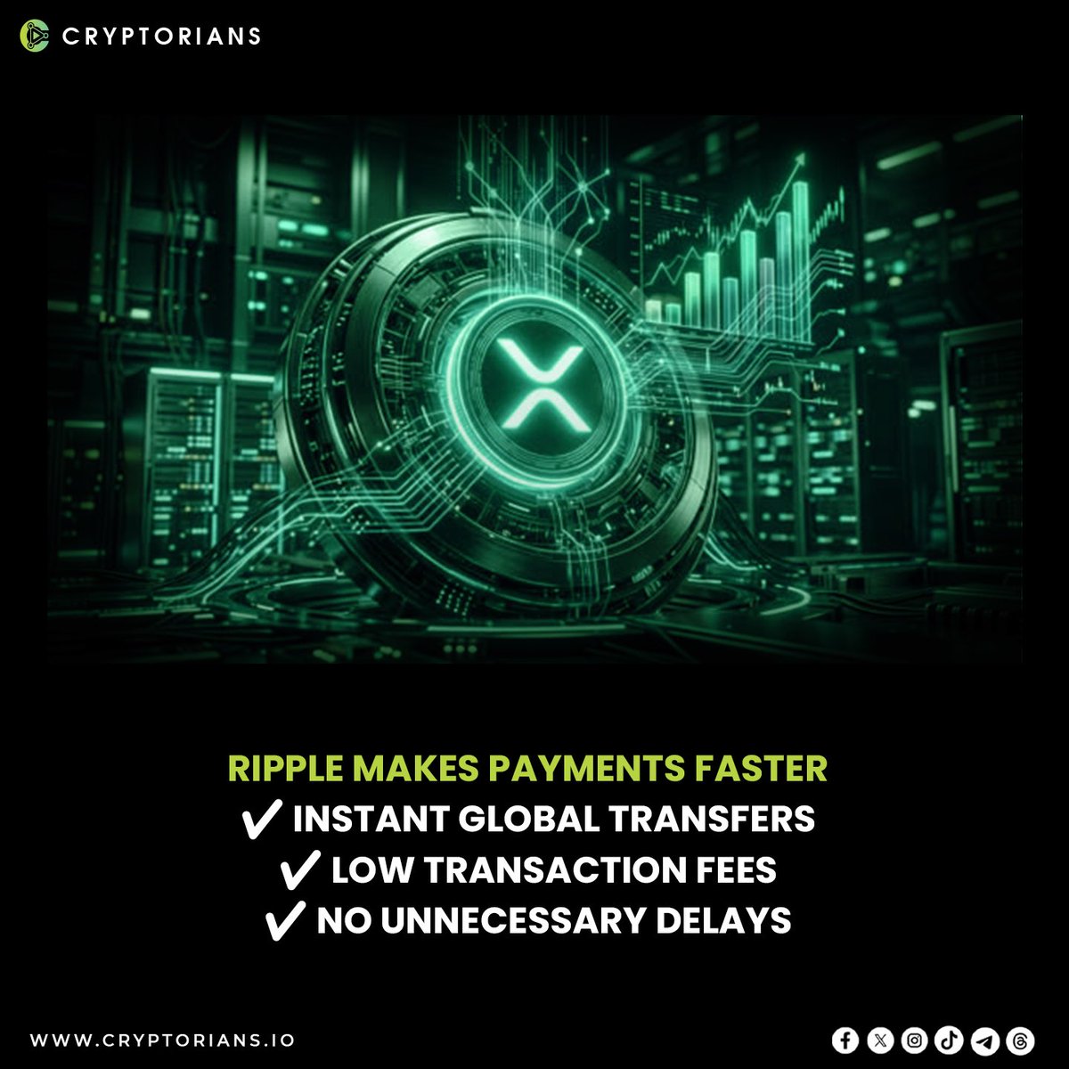 Cryptorians_io's tweet photo. 🟢Most people think every crypto project is trying to replace banks.
Ripple took a different path.
Instead of fighting the financial system, it built technology to improve it,making global payments faster, cheaper, and more efficient through XRP. https://t.co/0YNRV5WxhQ