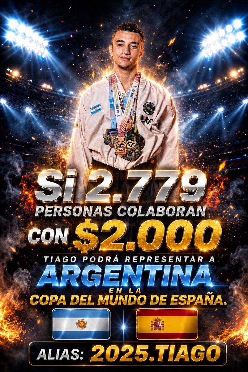 MatiasFarias6's tweet photo. Actualización diaria
2️⃣2️⃣1️⃣personas sumaron su granito de arena!
Lee el hilo si podes de abajo para conocerlo un poco 🇦🇷🇪🇸
Tu RT es súper valioso. 
@natachadiz @FMilanessi @osvaldobazan @TaricoAriel @fargosi @flandivar @Aguscake @eugeoptimista @kiwita
Muchas gracias. https://t.co/ptkd7iLrVE