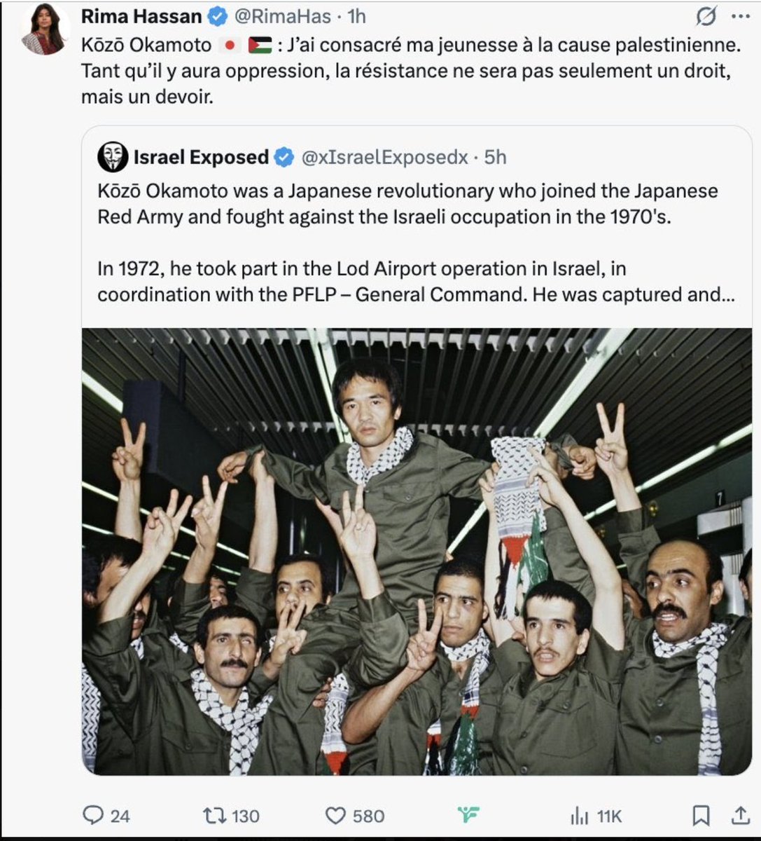 Mllesoss0's tweet photo. Bonjour @CHANEL 
Trouvez-vous normal que votre ambassadrice figure sur une liste apportant son soutien à une députée jugée pour apologie du terrorisme suite à un tweet de soutien à un terroriste ayant assassiné 26 innocents ? 
Est-ce en accord avec les valeurs de votre marque ? https://t.co/DymZsSQOiP