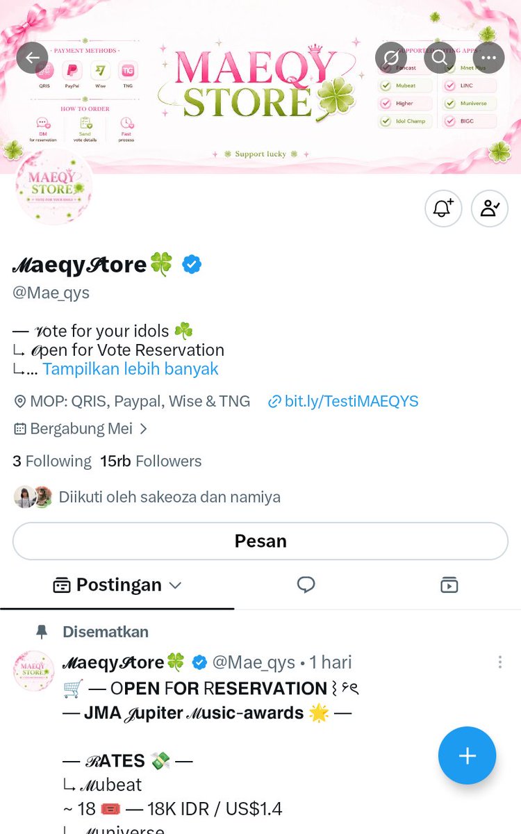 sakeoza | gap 26 (besok lolos pil 1) tweet media
