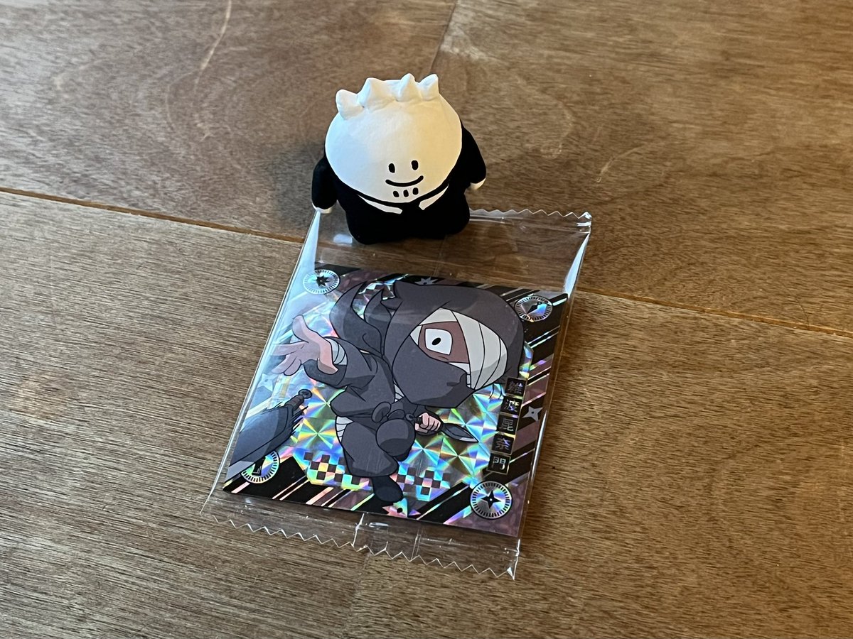 room_335__'s tweet photo. 最近忍たま気になっててウエハース試しに買ってみるか〜と思って買ったら一番気になってる人出ましたやった〜！ https://t.co/XrWsvR5x5o