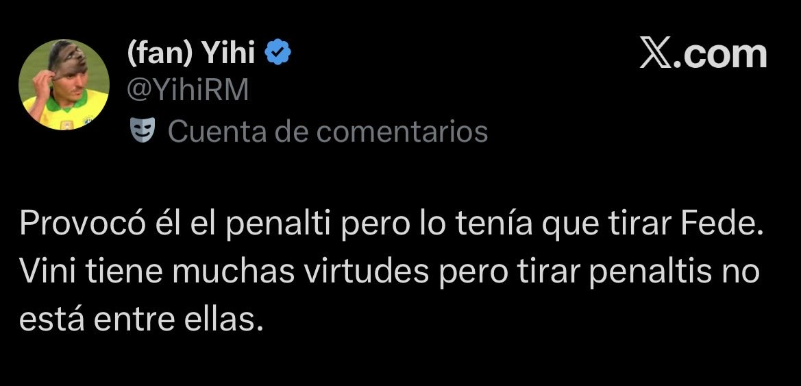 _realsanto's tweet photo. Mal Vinicius por tirar el penalti.
Mal Vinicius por no tirar el penalti. https://t.co/KG5wTv3NP0