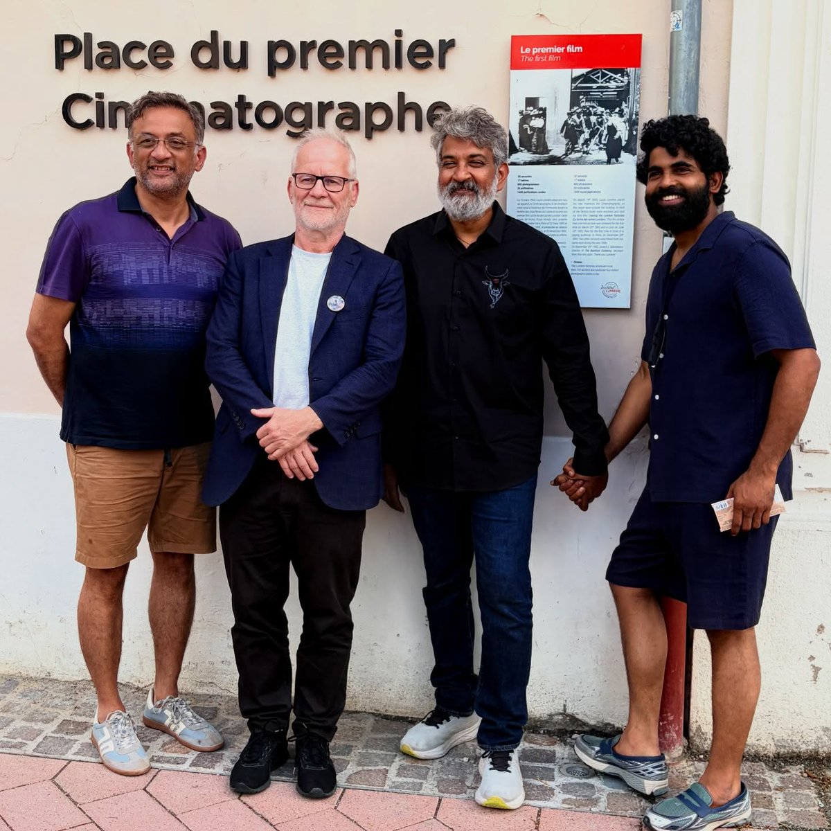 RudhraVaranasi's tweet photo. SS Rajamouli's France trip has been completed. All the remaining key scenes for the film #Varanasi are set to be completed within 80 days... https://t.co/yygj1NX9iT