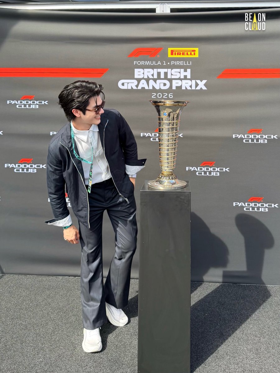 beoncloud_th's tweet photo. ภาพบรรยากาศจากสนาม Silverstone Circuit 🏎️💨 มาย ภาคภูมิ ชมการแข่งขัน Formula 1 Pirelli British Grand Prix 2026 ในทริป Clear Men Charge To The Max at British GP 🏁

#ClearThailandXMile 
#ClearThailand #ClearMenThailand https://t.co/KAUQcUyvYC