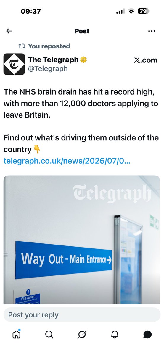 r1chardf1tzg3r1's tweet photo. Why £ More Medical Schools ?

NHS Policy of #Doctor #Substitution 

➡️ Doctors To #Emigrate 

@jamesmurray_ldn @bphillipsonMP @andyburnham @darrenpjones @patmcfaddenmp @Sureena4WNE @WarinderSJuss @UniversitiesUK @Jacqui_Smith1 @RWT_NHS @PreetKGillMP 

@bbcmtd @ExpressandStar https://t.co/XbGlO7yvrT