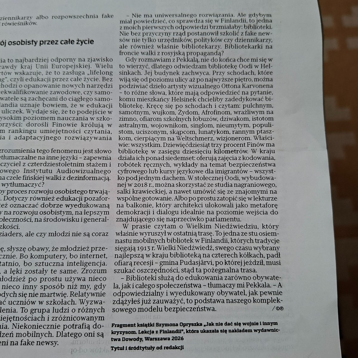 TBanel's tweet photo. i teraz właśnie o tym w ostatnim magazynie "Plus Minus" @rzeczpospolita. My ciągle na etapie festynów, kultury agrarnej. No bo przecież chłopskim rozumem wszystko da się ogarnąć. https://t.co/rzu0DJruQK